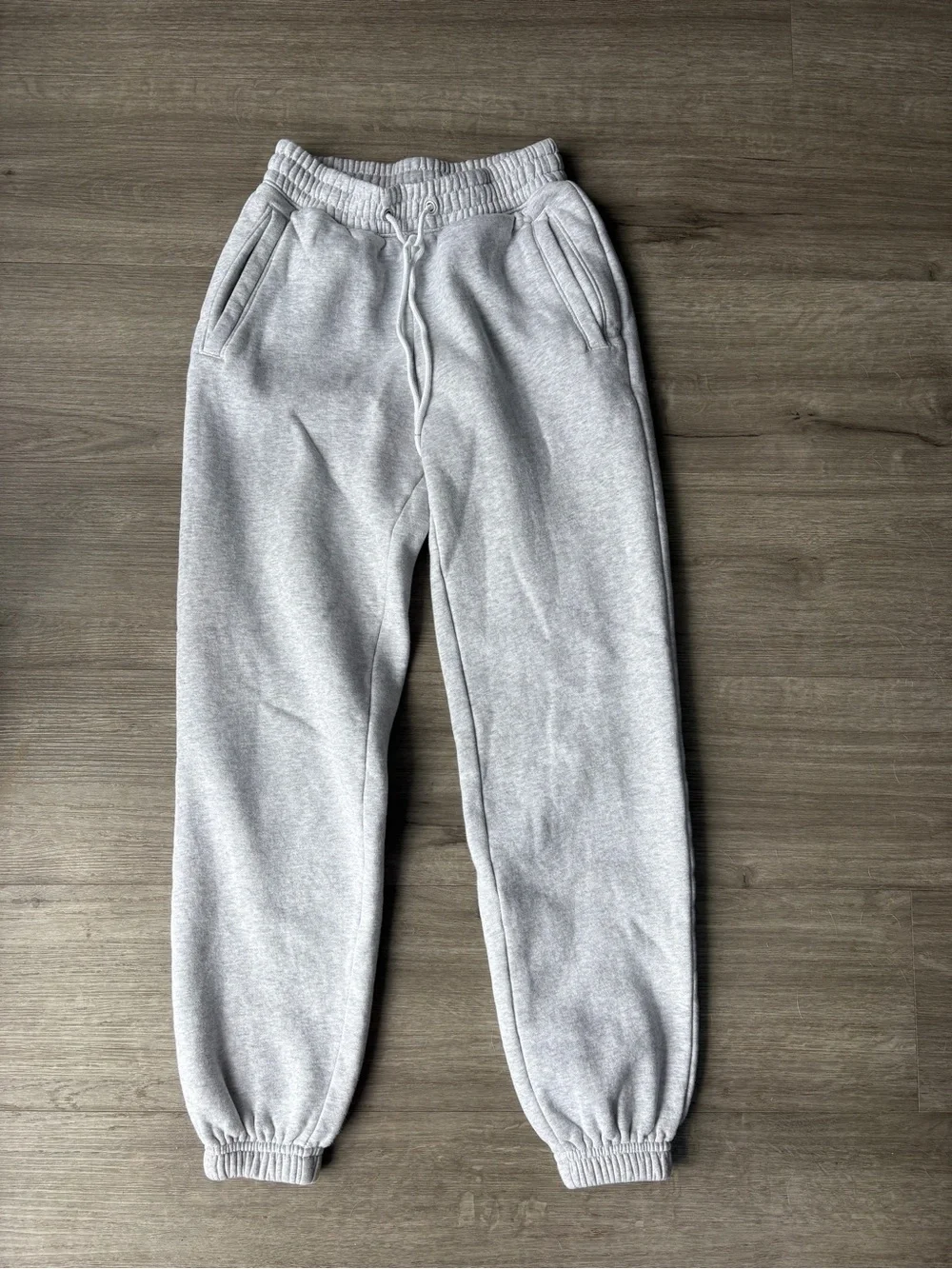 Abercrombie & Fitch Sunday Sweatpant Fleece Joggers Light Grey - Picture 7 of 11